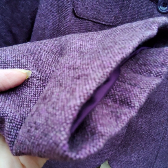 J. Michaels Purple Wool 💜  Blazer - Picture 5 of 7